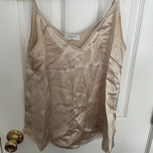 Aritzia Babaton Cream Silk Tank XS